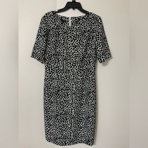 Talbot Short Sleeve Black and White Dress